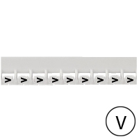 LEGRAND - Mémocab merkteken - letter V - zwart/witte achtergrond - 2,3 mm