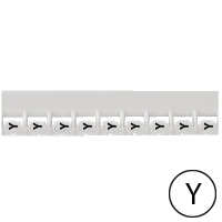 LEGRAND - Repère Mémocab - lettre Y noir sur fond blanc - 2,3 mm