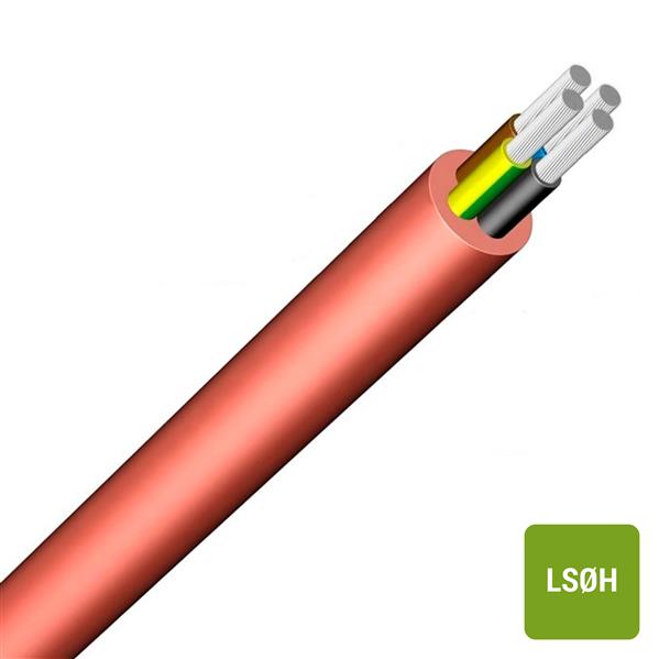 CABLES SPECIAUX - Câble silicone +180°C 500V LS0H brun/rouge 3G1,5mm²