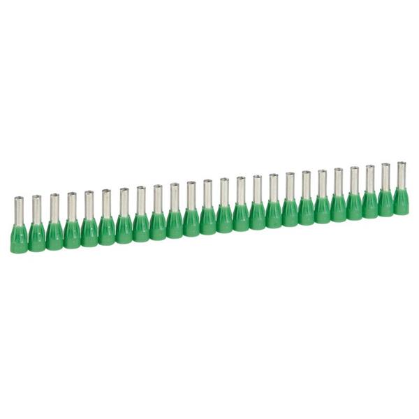 LEGRAND - Embout Starfix section 6 mm² 10x25 -vert- collerette isol.