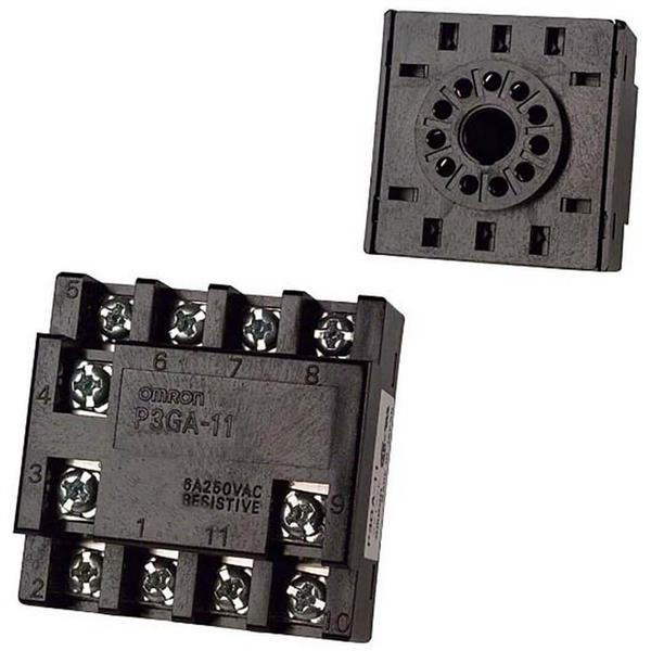 OMRON - 11 pins voet voor tijdrelais of teller, schroefaansluiting