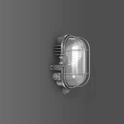 RZB - Armatuur ovaal Alu-Standard A60/60W,E27 210x130x120